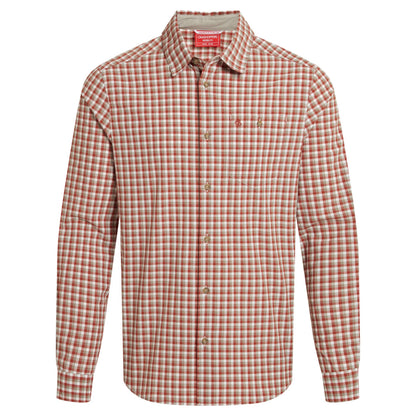 Red Beach - Front - Craghoppers Mens Checked Nosilife Shirt