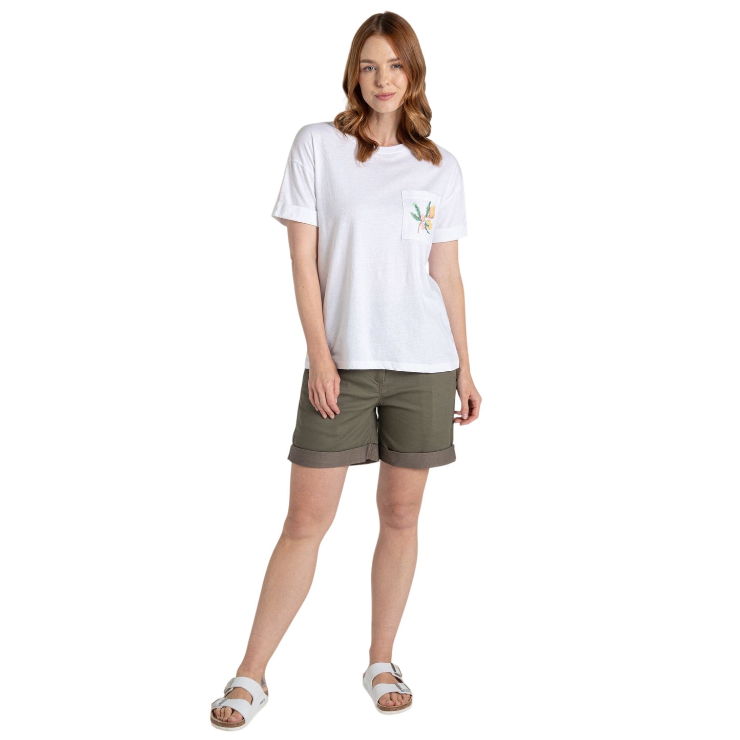 White - Lifestyle - Craghoppers Womens-Ladies Citrus T-Shirt