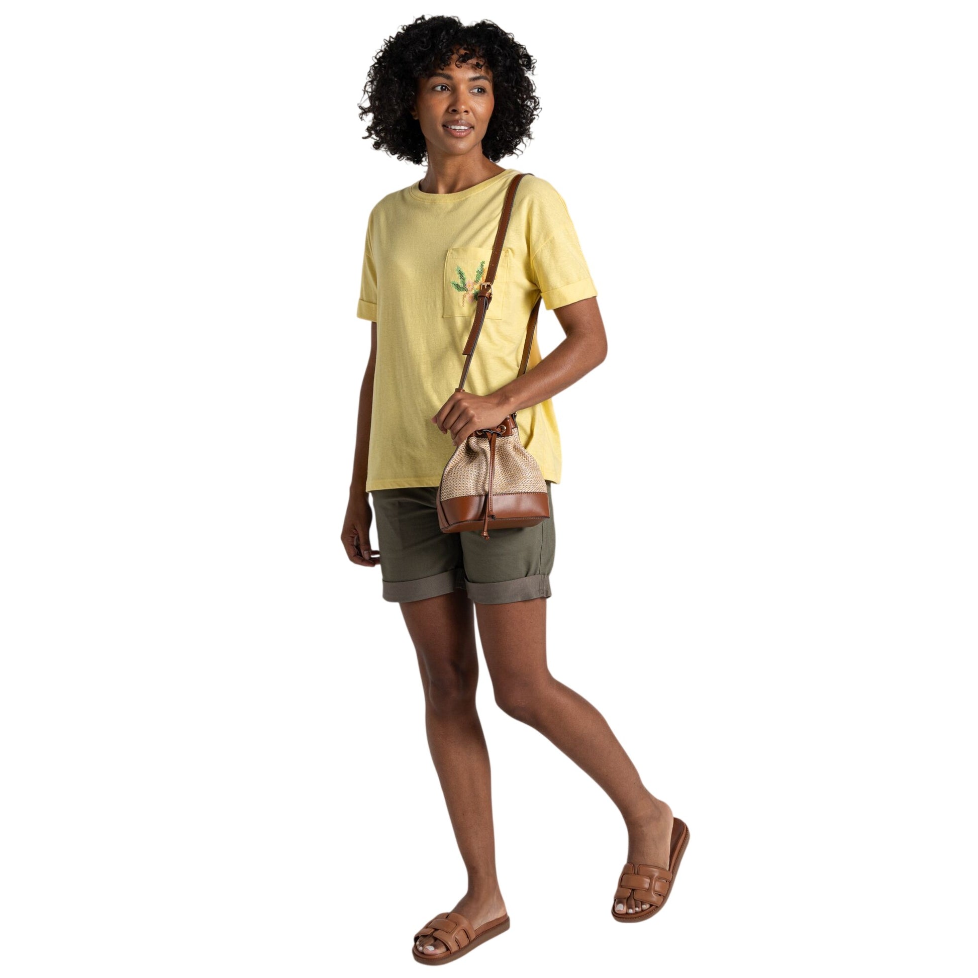 Pale Daffodil - Pack Shot - Craghoppers Womens-Ladies Citrus T-Shirt