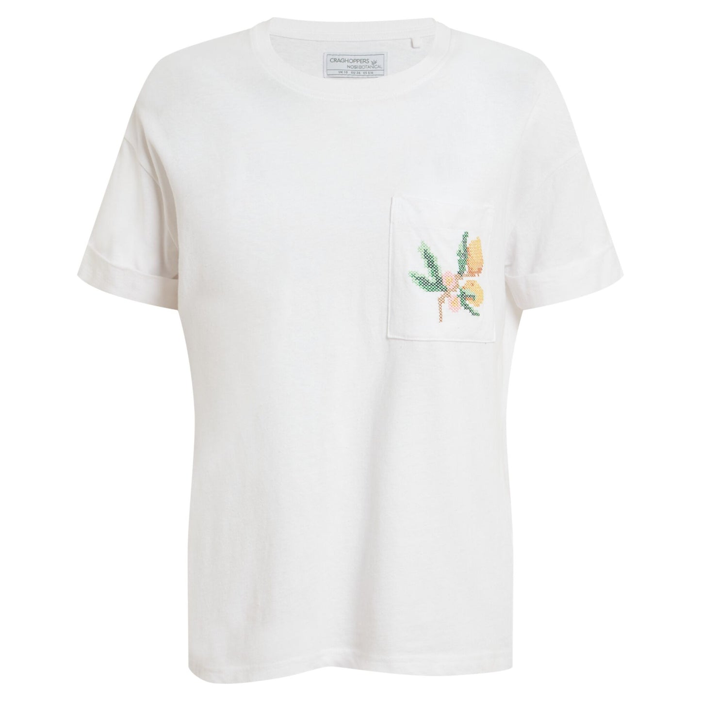 White - Front - Craghoppers Womens-Ladies Citrus T-Shirt