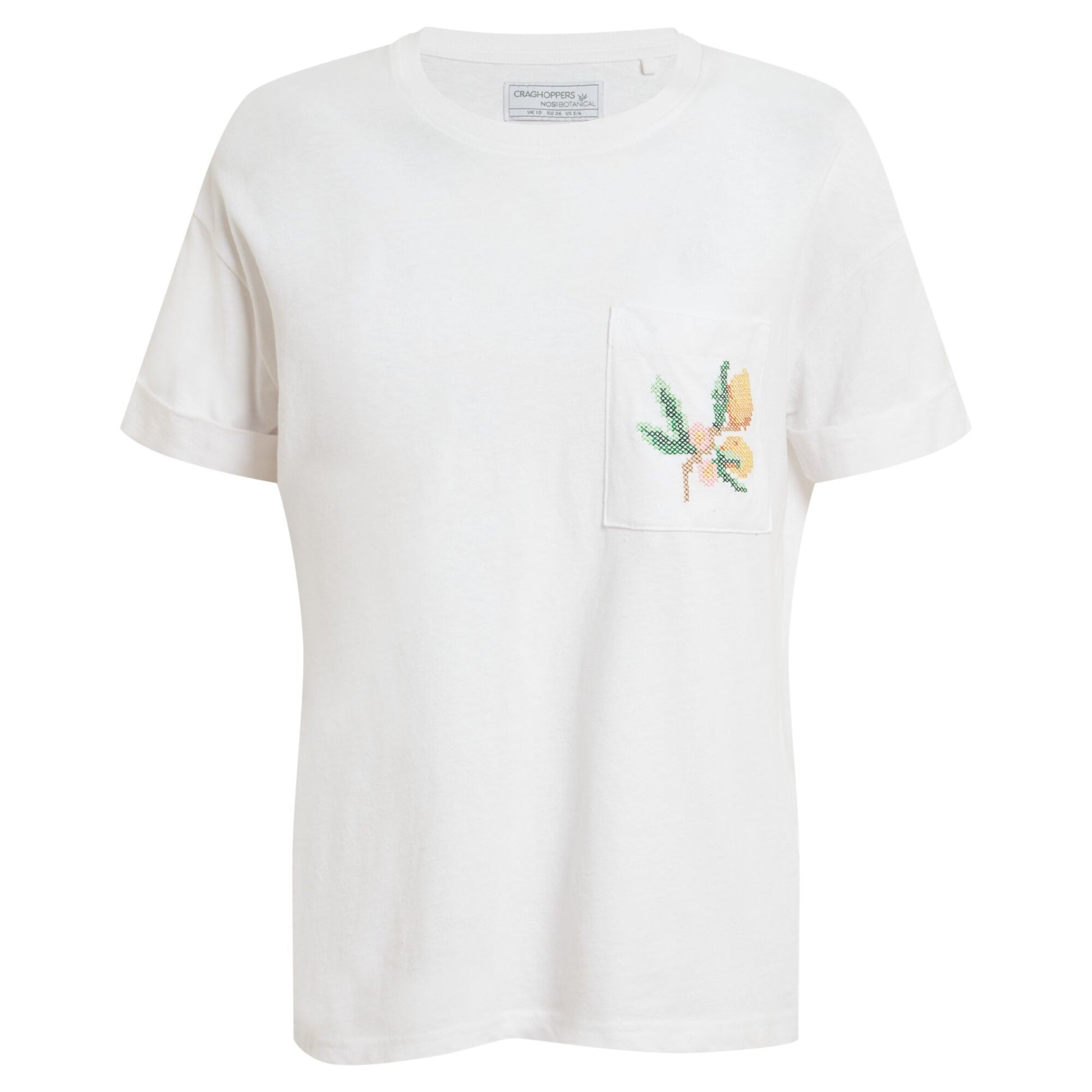 White - Front - Craghoppers Womens-Ladies Citrus T-Shirt