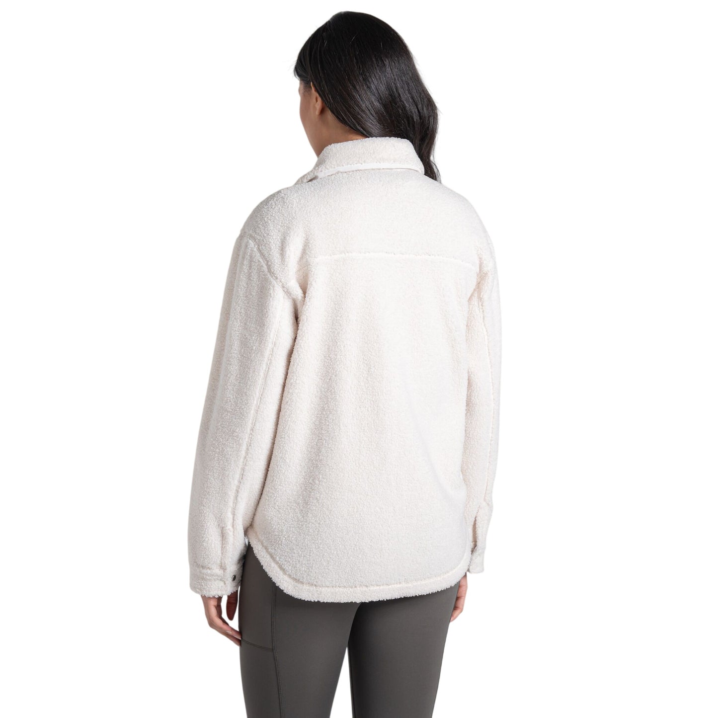 Ecru - Back - Craghoppers Womens-Ladies National Trust Ribwort Overshirt