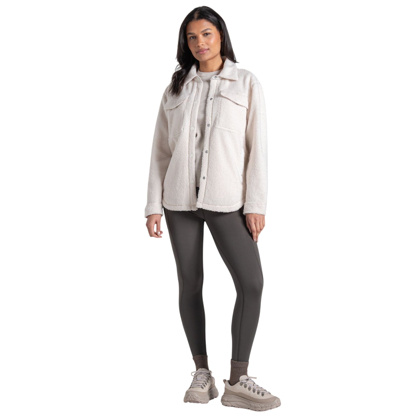 Ecru - Lifestyle - Craghoppers Womens-Ladies National Trust Ribwort Overshirt