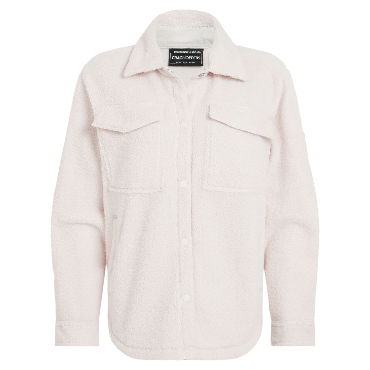 Ecru - Front - Craghoppers Womens-Ladies National Trust Ribwort Overshirt