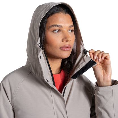 Soft Mushroom - Side - Craghoppers Womens-Ladies Rosalind II Waterproof Jacket