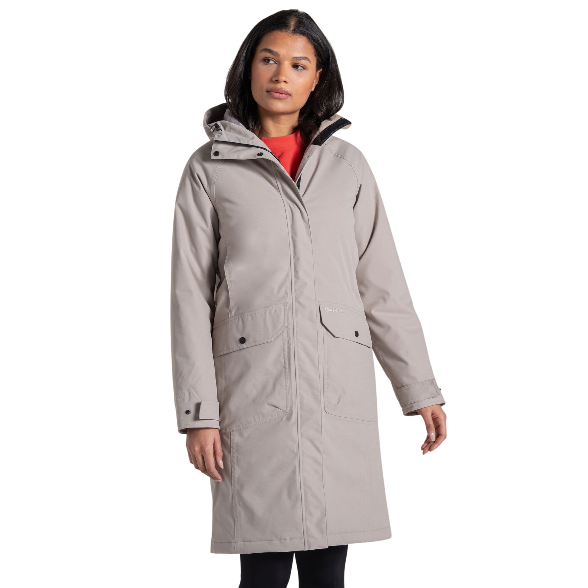 Soft Mushroom - Lifestyle - Craghoppers Womens-Ladies Rosalind II Waterproof Jacket
