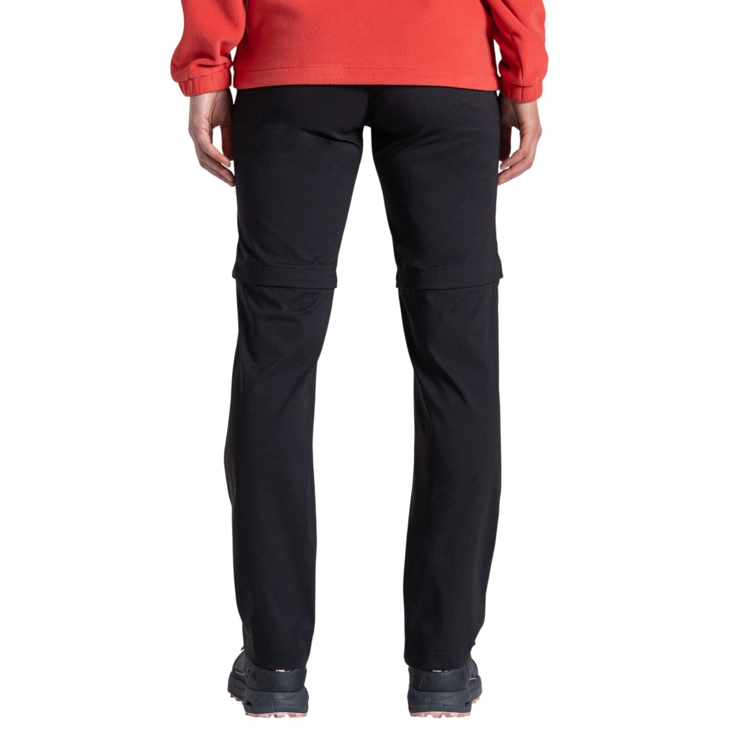 Black - Back - Craghoppers Womens-Ladies Kiwi Pro III Convertible Trousers