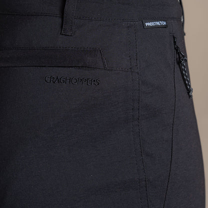 Black - Side - Craghoppers Womens-Ladies Kiwi Pro III Convertible Trousers