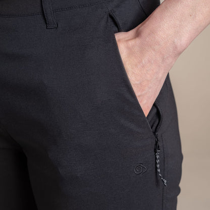 Black - Lifestyle - Craghoppers Womens-Ladies Kiwi Pro III Convertible Trousers