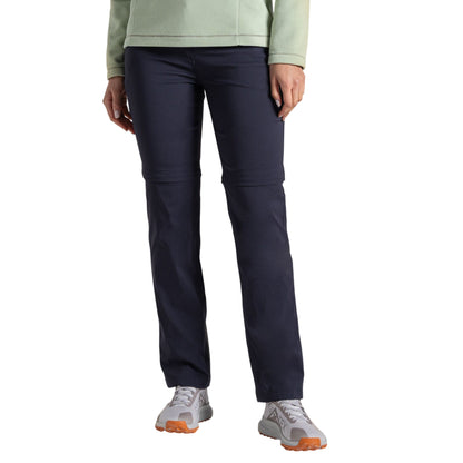 Dark Navy - Back - Craghoppers Womens-Ladies Kiwi Pro III Convertible Trousers