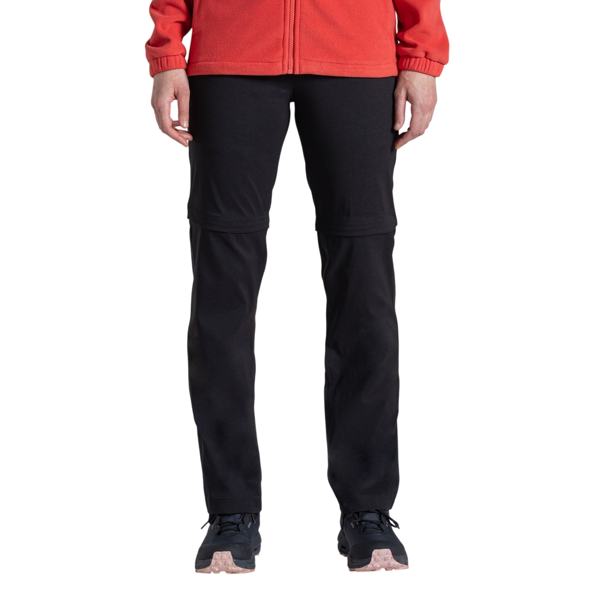 Black - Side - Craghoppers Womens-Ladies Kiwi Pro III Convertible Trousers