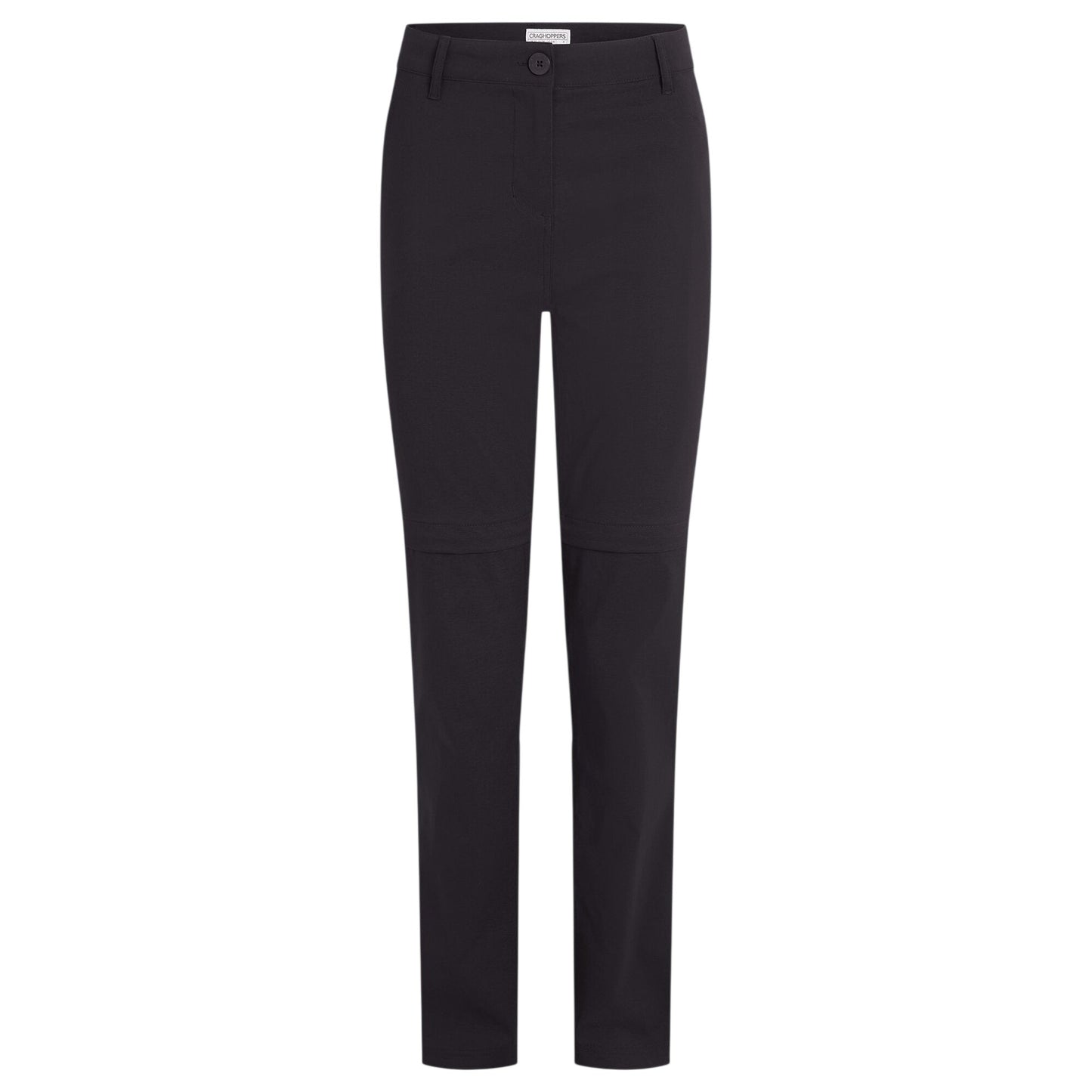 Black - Front - Craghoppers Womens-Ladies Kiwi Pro III Convertible Trousers