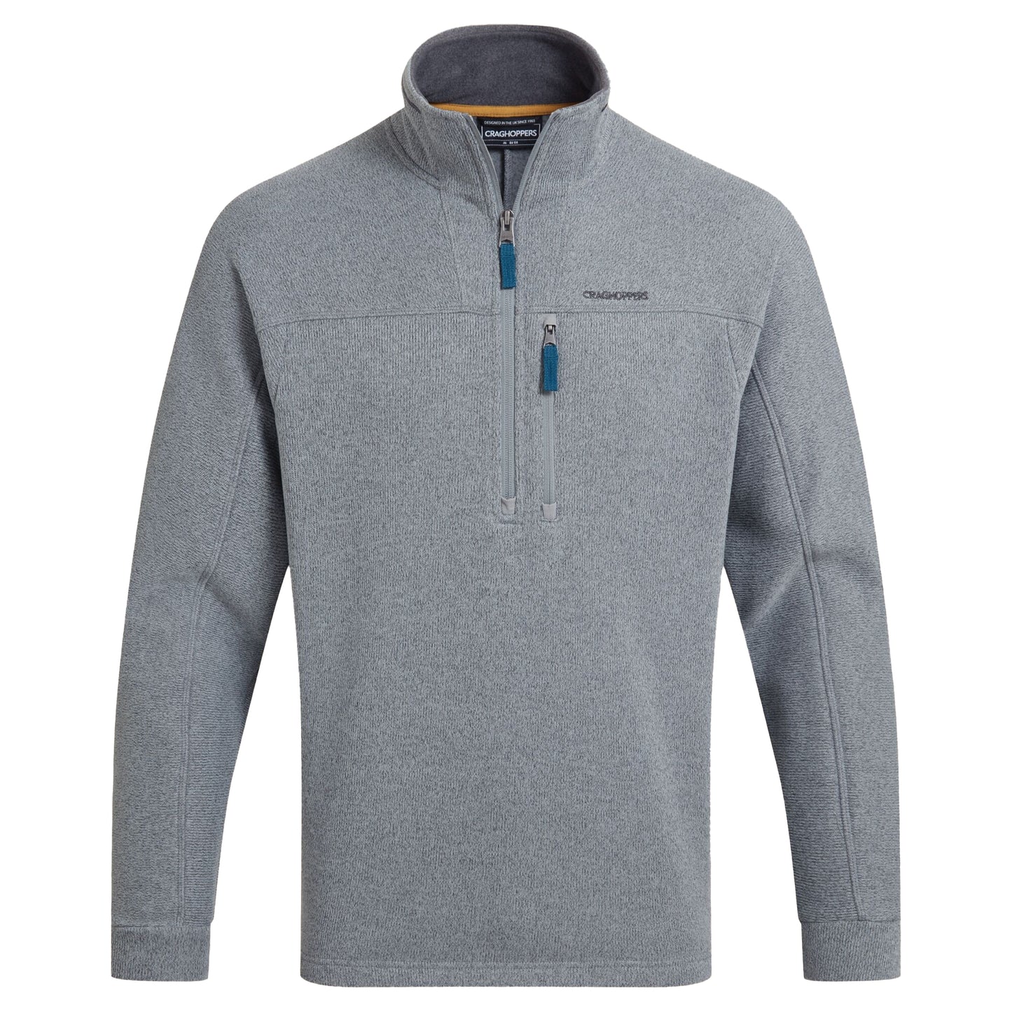 Cloud Grey - Front - Craghoppers Mens Torney III Half Zip Fleece