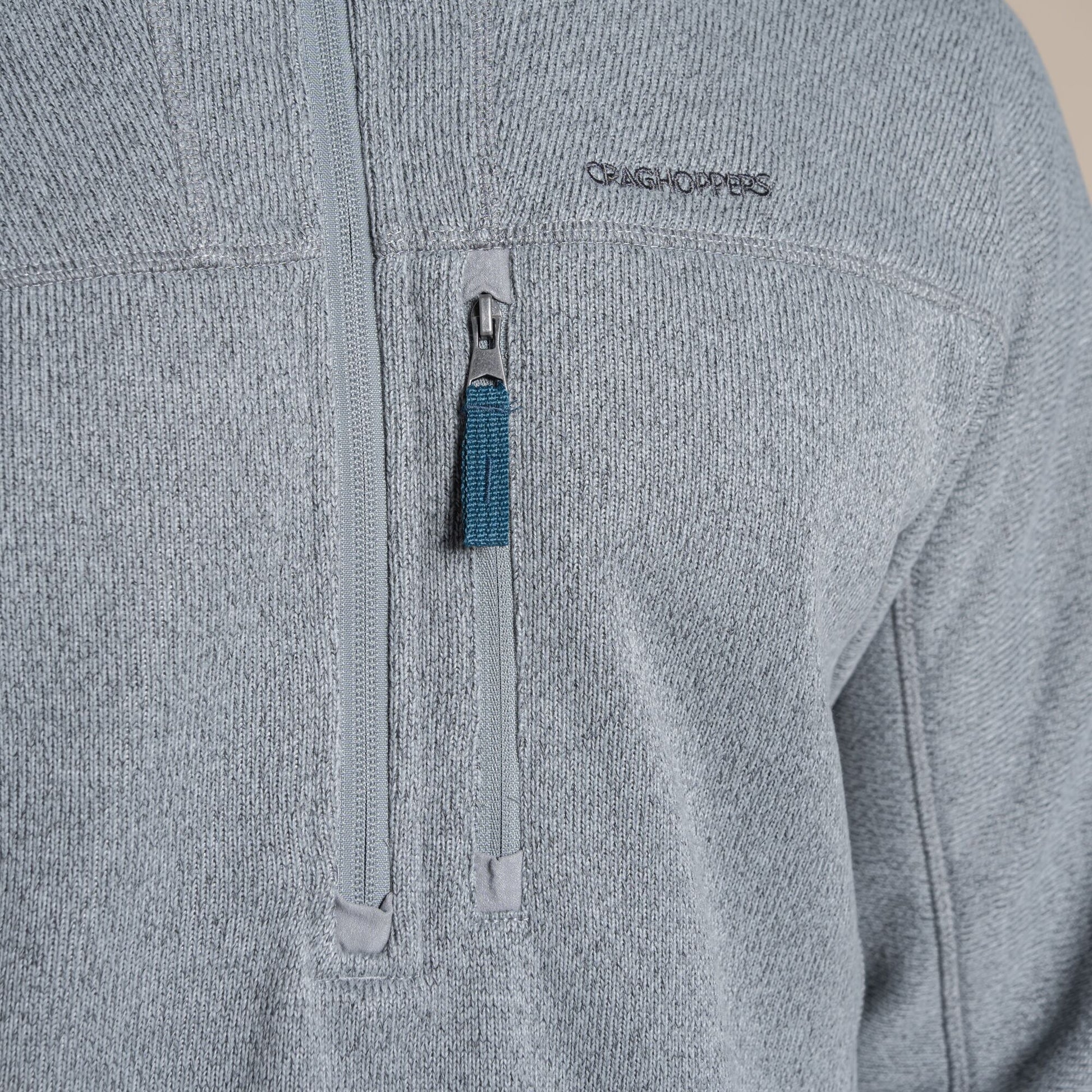Cloud Grey - Side - Craghoppers Mens Torney III Half Zip Fleece