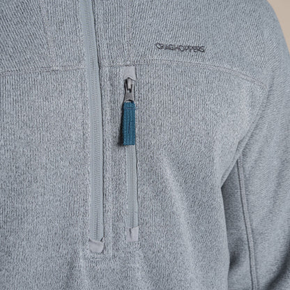 Cloud Grey - Side - Craghoppers Mens Torney III Half Zip Fleece