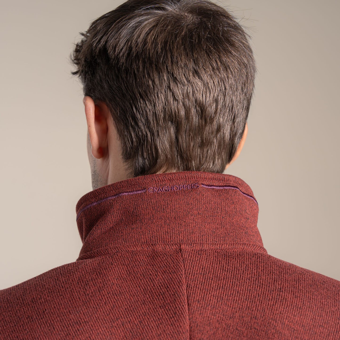 Red Jasper - Pack Shot - Craghoppers Mens Torney III Half Zip Fleece
