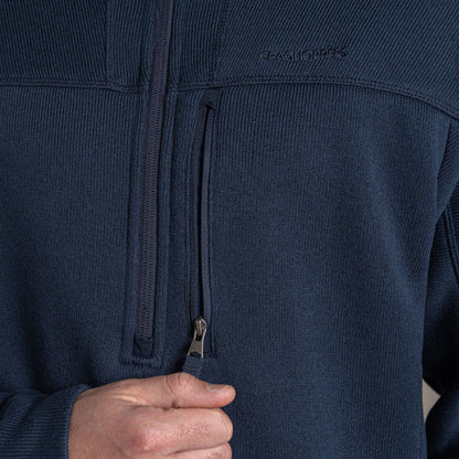 Blue Navy - Lifestyle - Craghoppers Mens Torney III Half Zip Fleece
