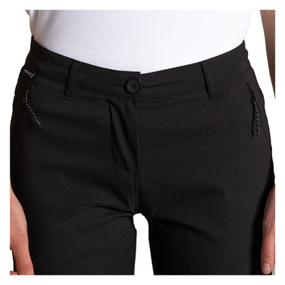 Black - Side - Craghoppers Womens-Ladies Kiwi Pro III Trousers