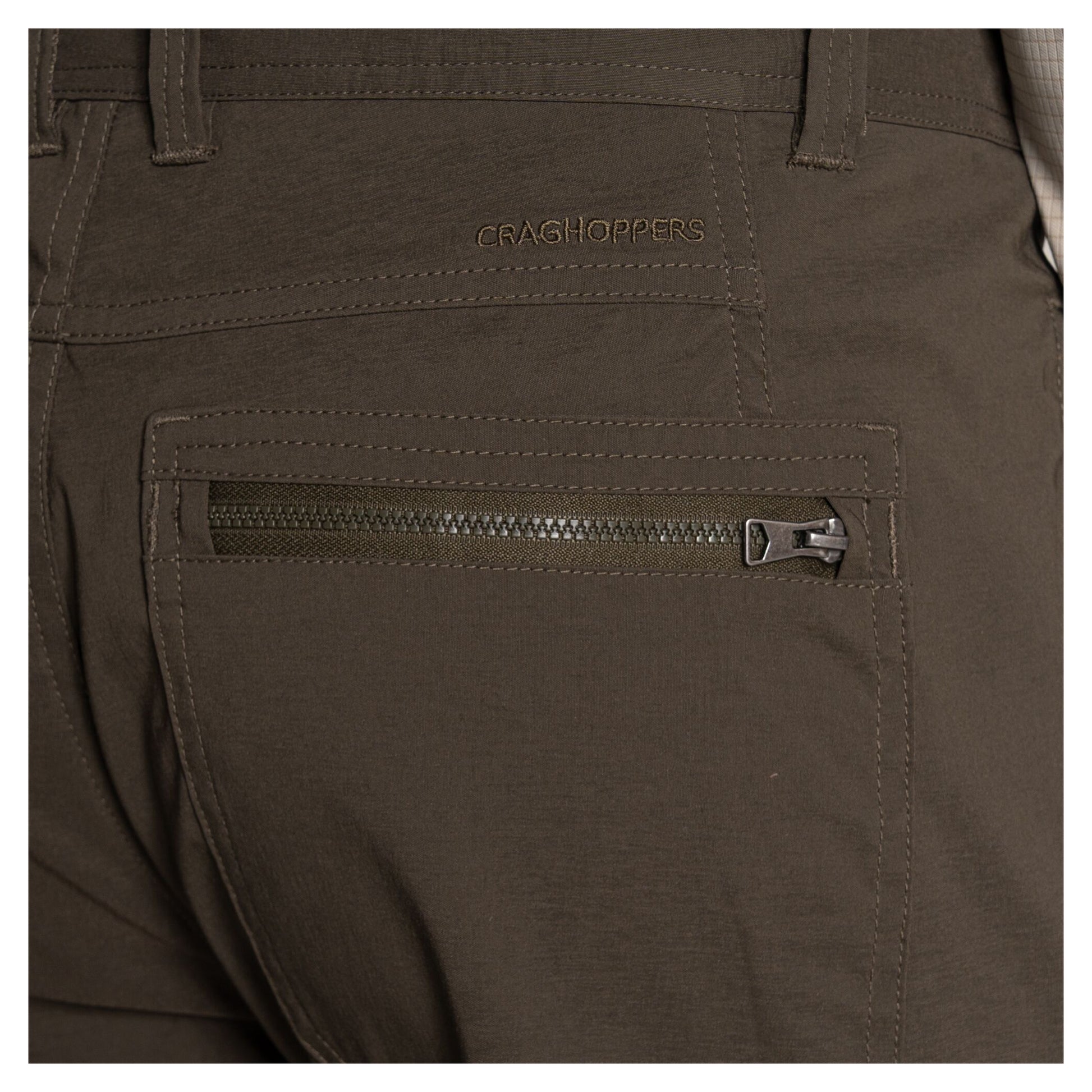 Woodland Green - Side - Craghoppers Mens Kiwi Pro Cargo Trousers