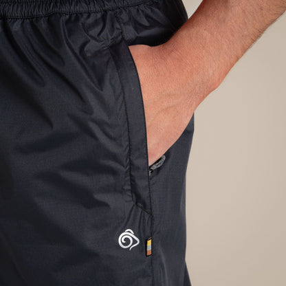 Black - Pack Shot - Craghoppers Unisex Adult Ascent II Waterproof Over Trousers