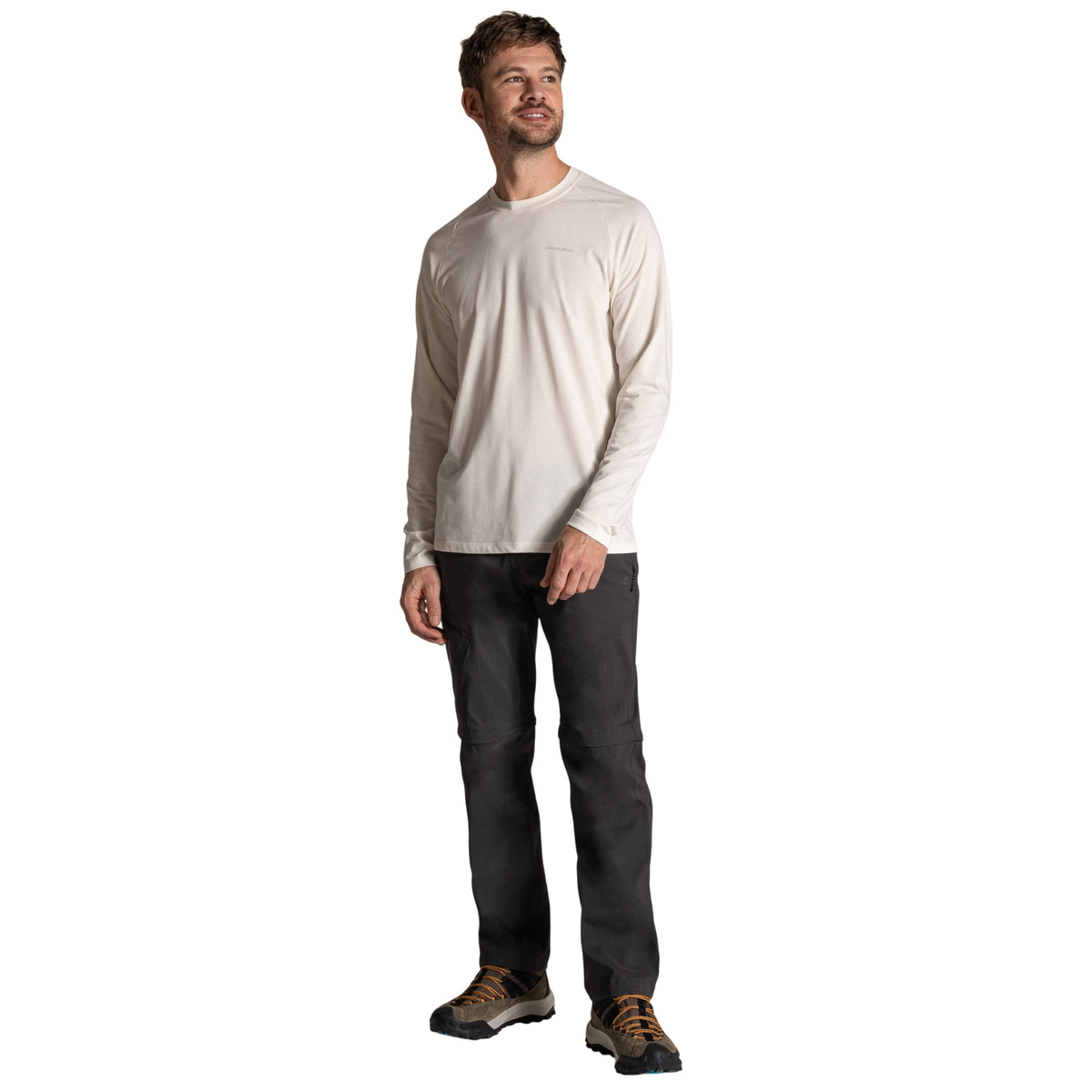 Dark Lead - Pack Shot - Craghoppers Mens Kiwi Pro III Convertible Trousers