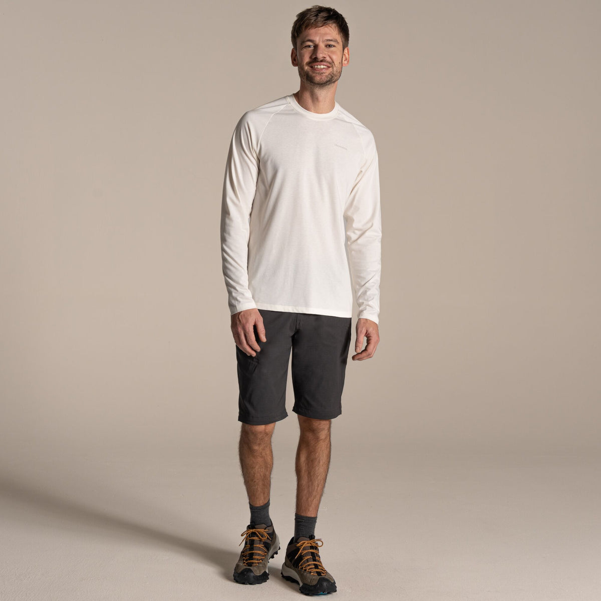 Dark Lead - Close up - Craghoppers Mens Kiwi Pro III Convertible Trousers