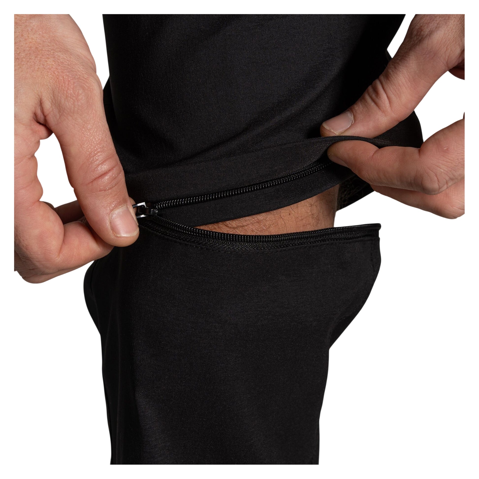 Black - Side - Craghoppers Mens Kiwi Pro III Convertible Trousers