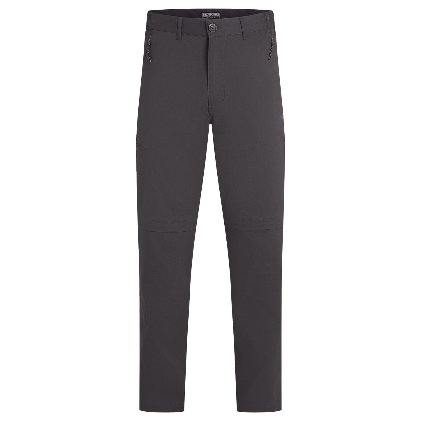 Dark Lead - Front - Craghoppers Mens Kiwi Pro III Convertible Trousers