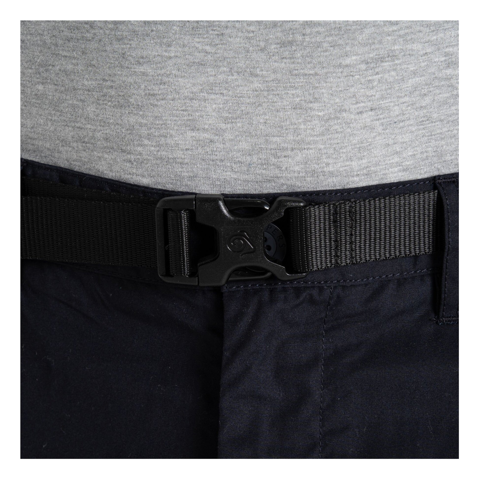 Dark Navy - Close up - Craghoppers Mens Kiwi Classic Trousers