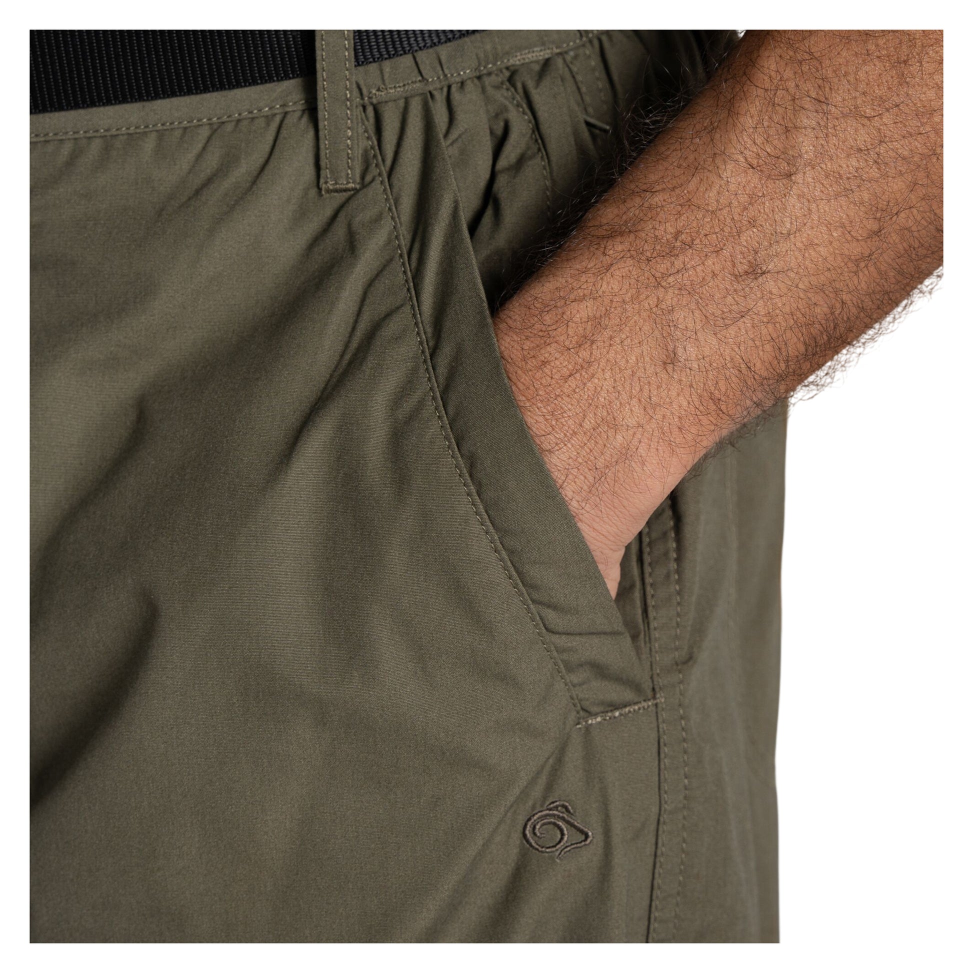 Wild Olive - Pack Shot - Craghoppers Mens Kiwi Classic Trousers