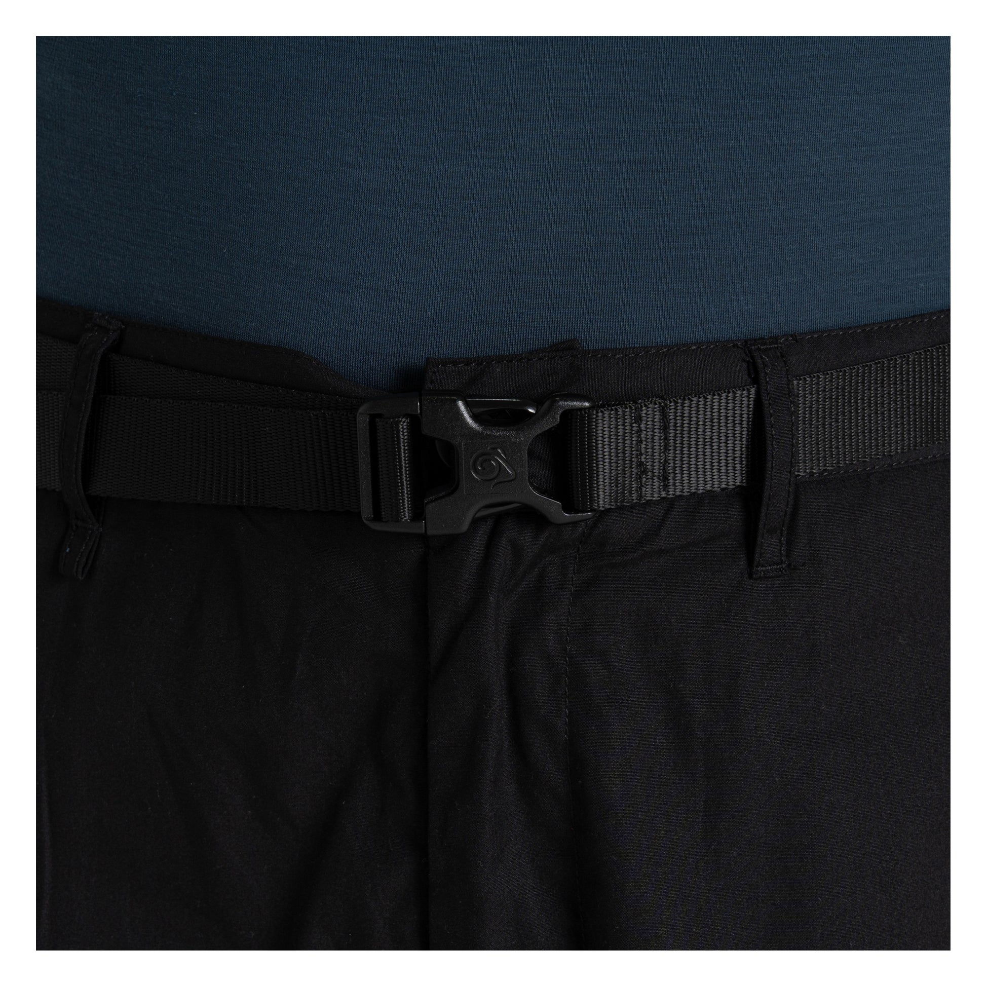 Black - Side - Craghoppers Mens Kiwi Classic Trousers