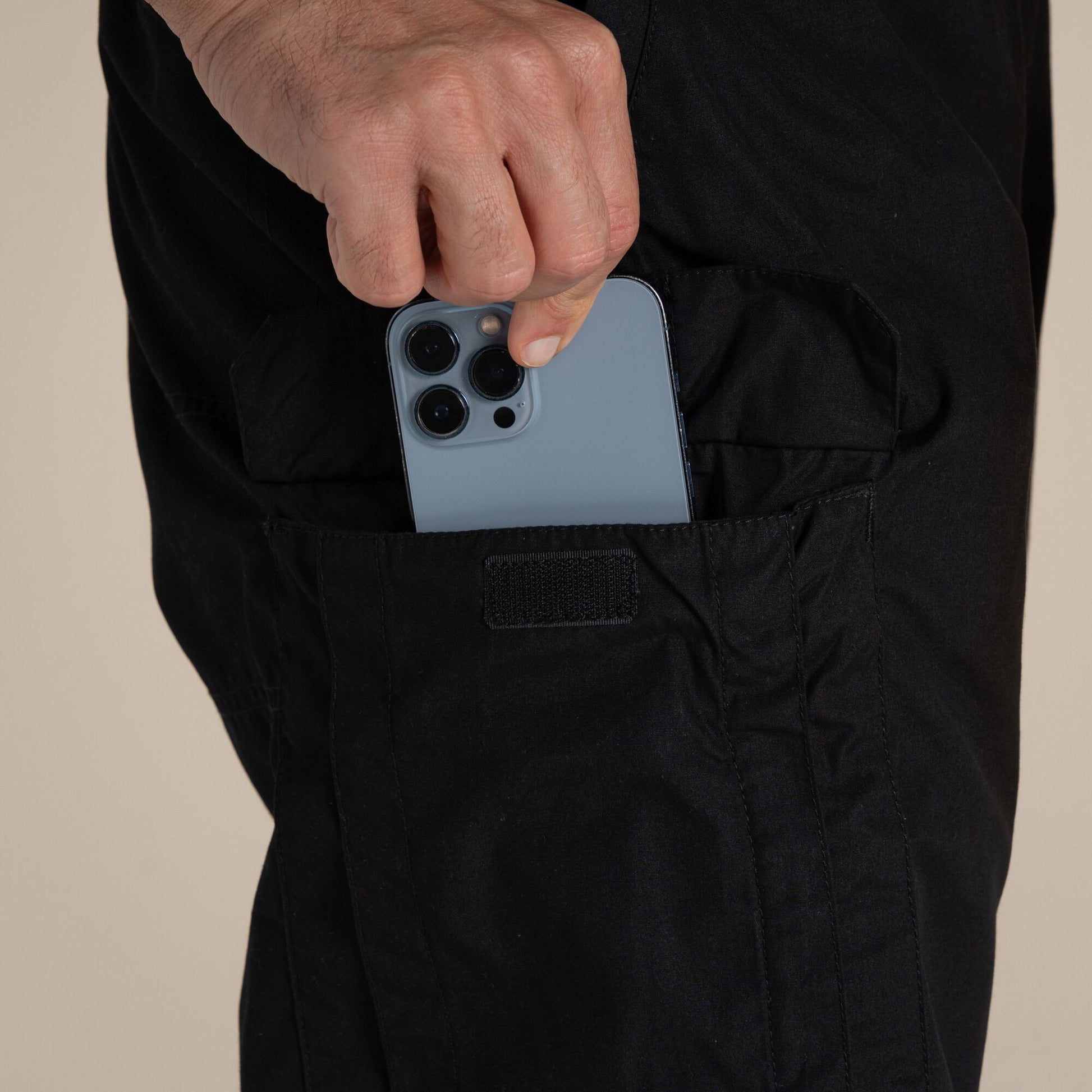 Black - Back - Craghoppers Mens Kiwi Classic Trousers