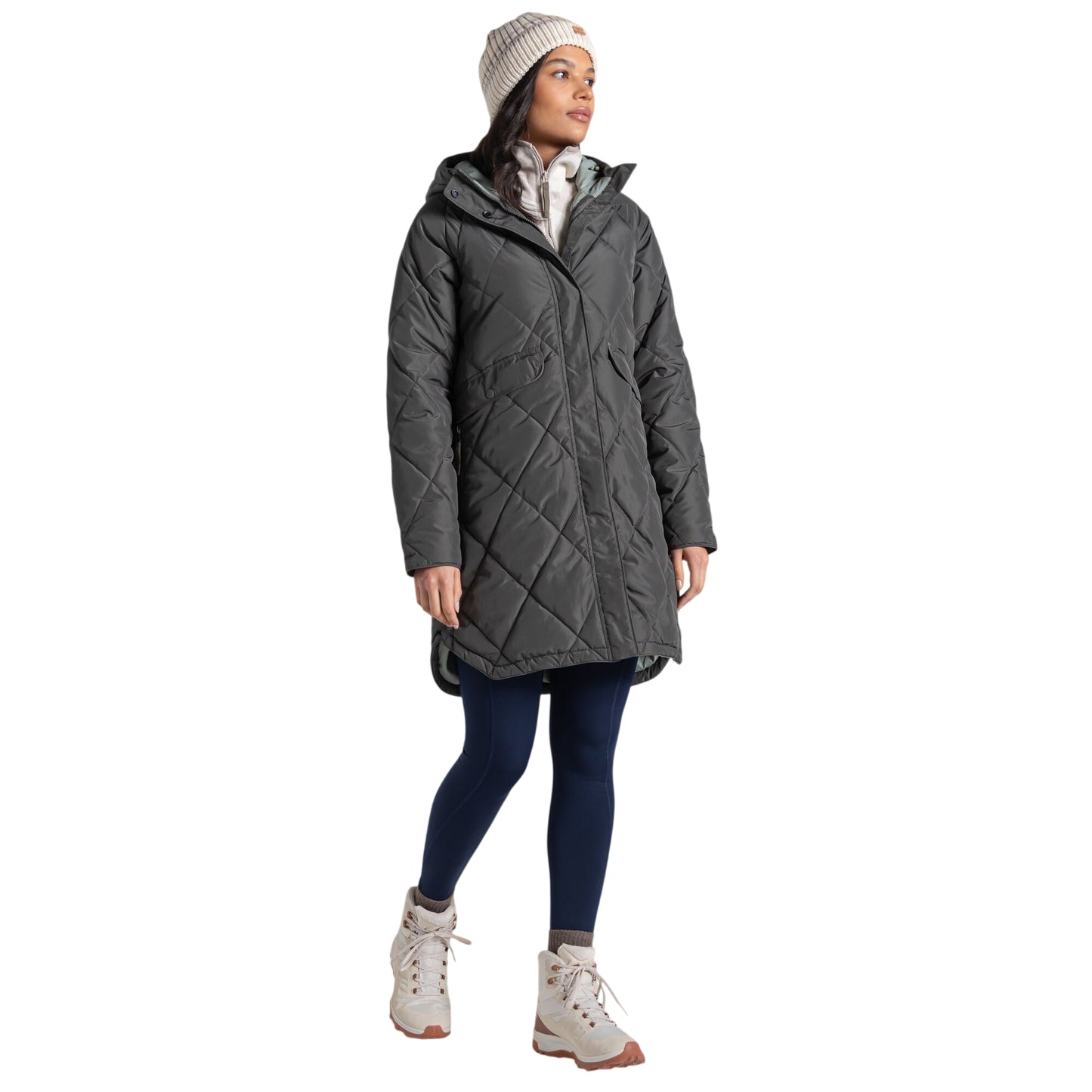 Nori Green - Lifestyle - Craghoppers Womens-Ladies National Trust Sweetgrass Padded Jacket