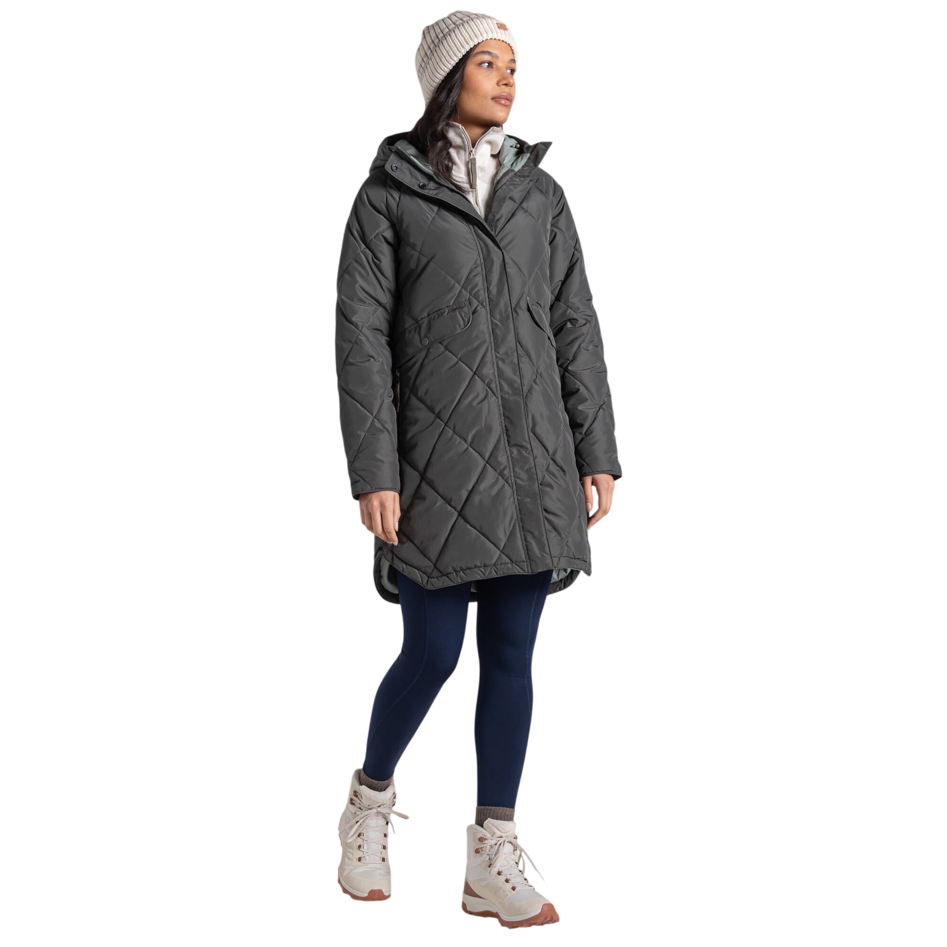 Nori Green - Lifestyle - Craghoppers Womens-Ladies National Trust Sweetgrass Padded Jacket