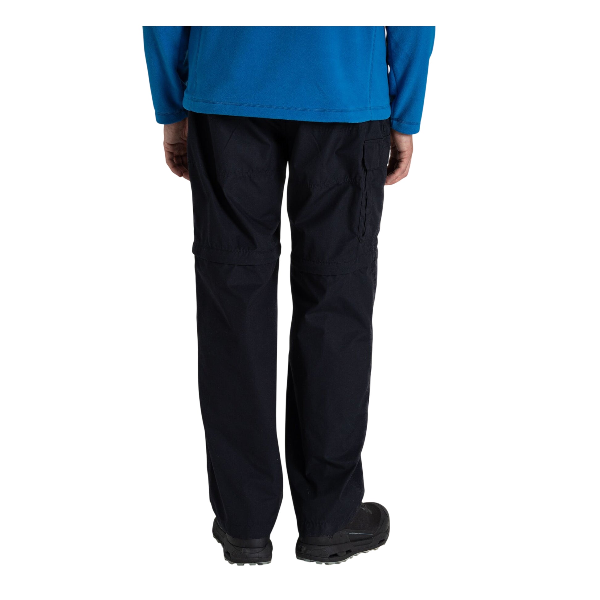 Dark Navy - Back - Craghoppers Mens Kiwi Peached Convertible Trousers