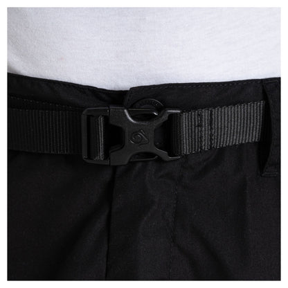 Black - Side - Craghoppers Mens Kiwi Peached Convertible Trousers