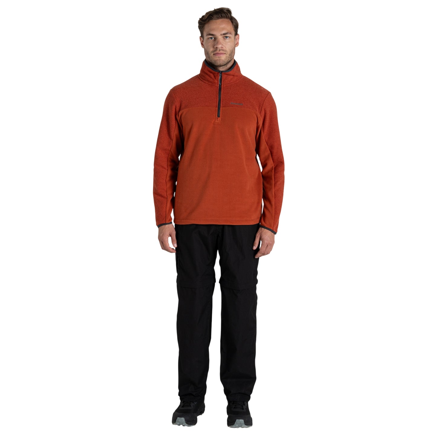 Black - Lifestyle - Craghoppers Mens Kiwi Peached Convertible Trousers