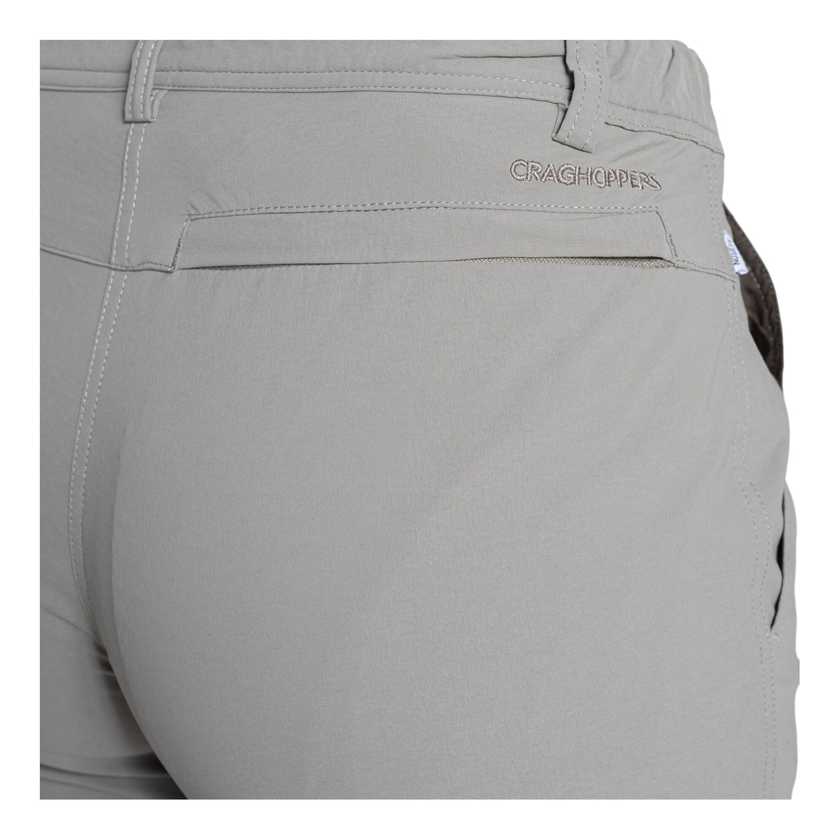 Vert - Side - Craghoppers Womens-Ladies Rif Stretch Nosilife Cargo Trousers