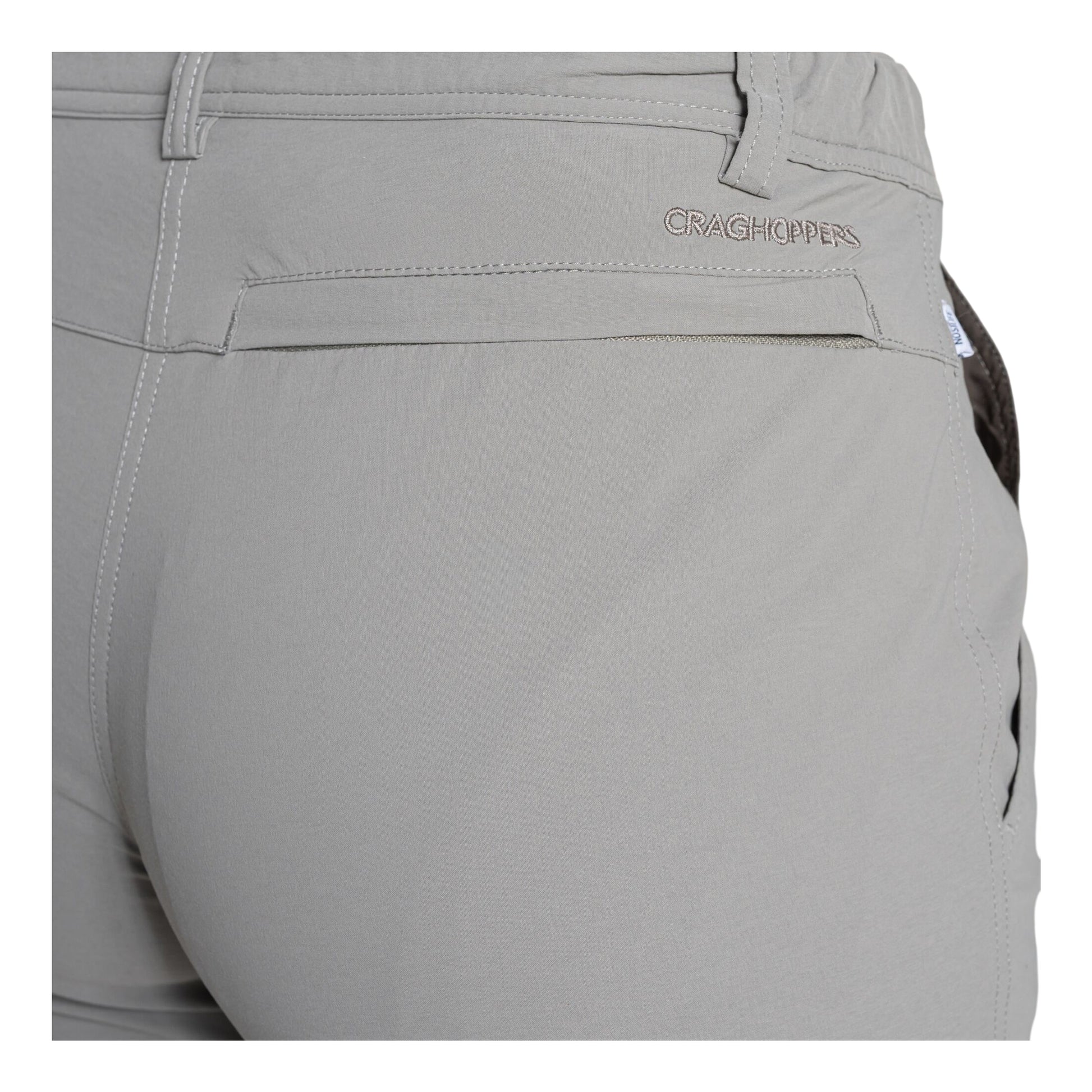 Vert - Side - Craghoppers Womens-Ladies Rif Stretch Nosilife Cargo Trousers