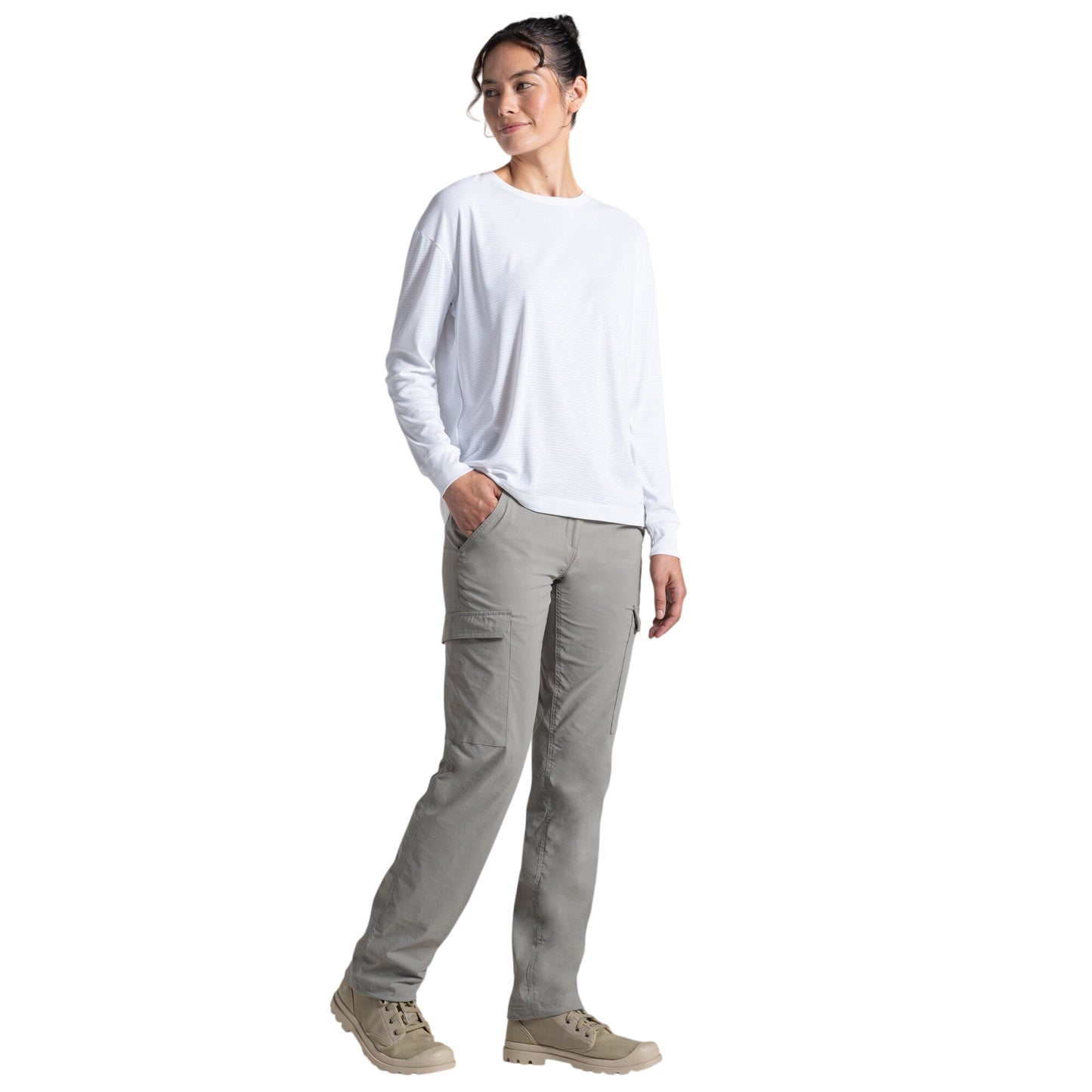 Vert - Lifestyle - Craghoppers Womens-Ladies Rif Stretch Nosilife Cargo Trousers