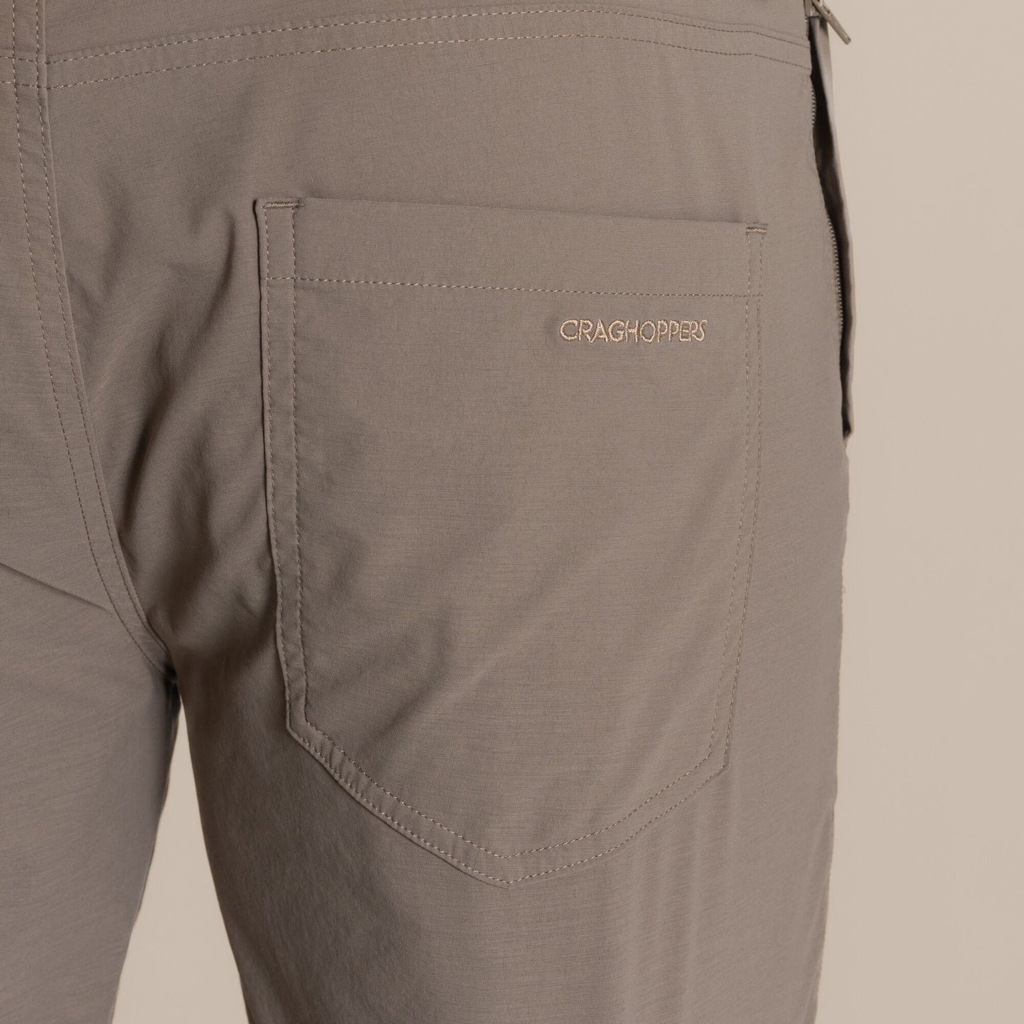 Pebble - Close up - Craghoppers Mens Santos II Nosilife Trousers