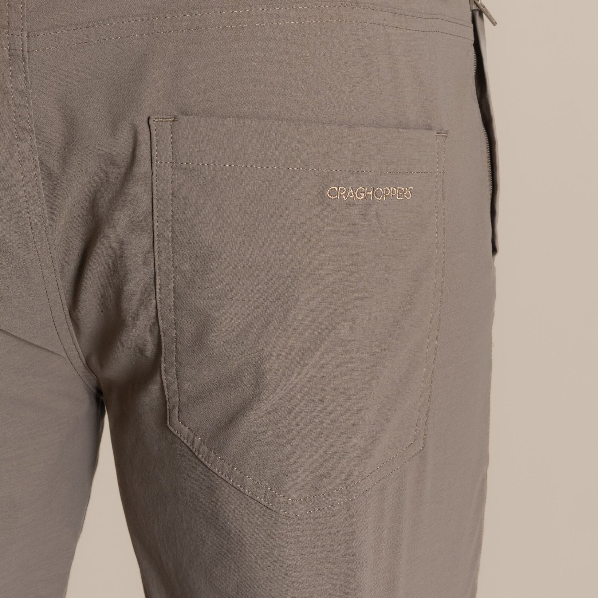 Pebble - Close up - Craghoppers Mens Santos II Nosilife Trousers