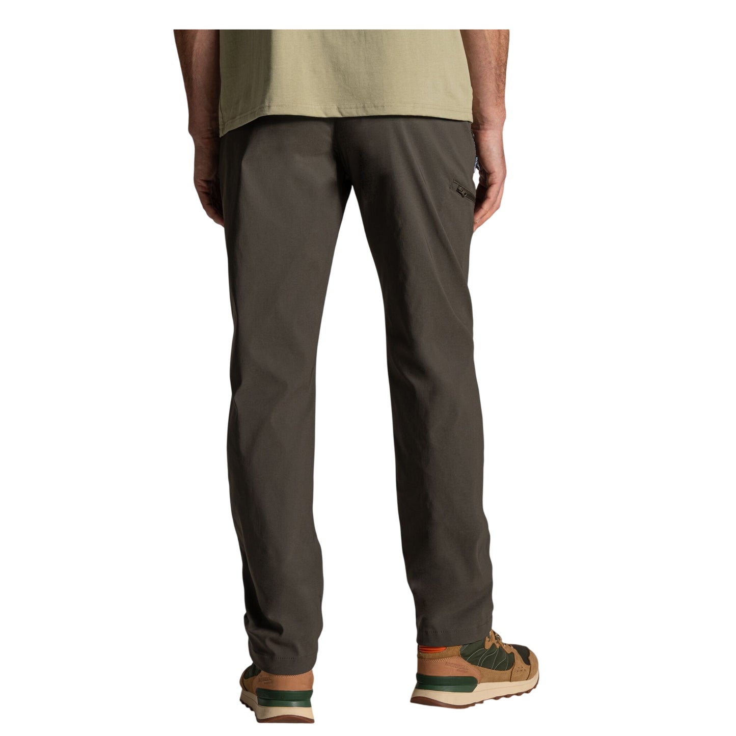 Dark Khaki - Back - Craghoppers Mens Kiwi Pro III Lightweight Trousers