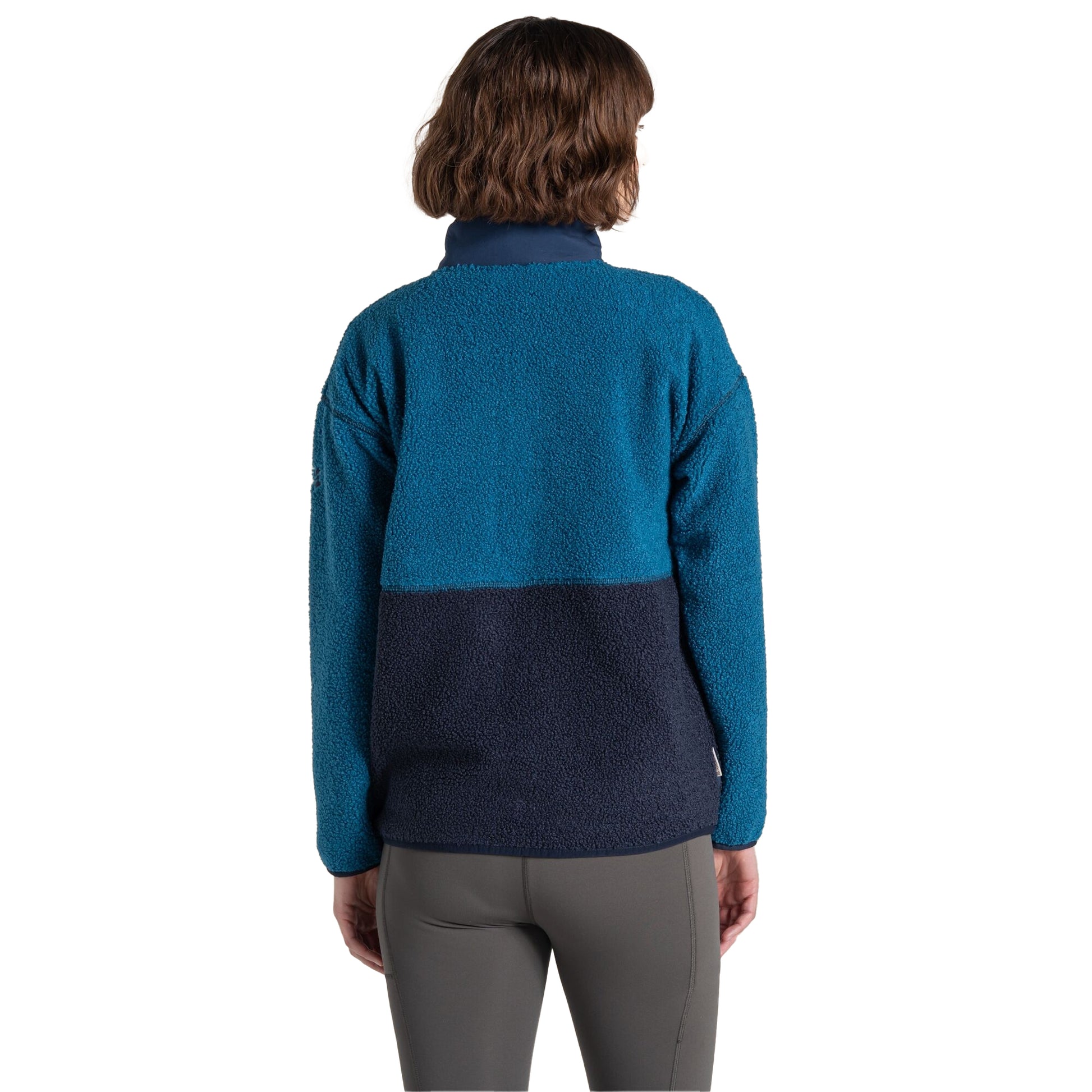 Porcelain Blue - Back - Craghoppers Womens-Ladies National Trust Avens Two Tone Fleece Jacket