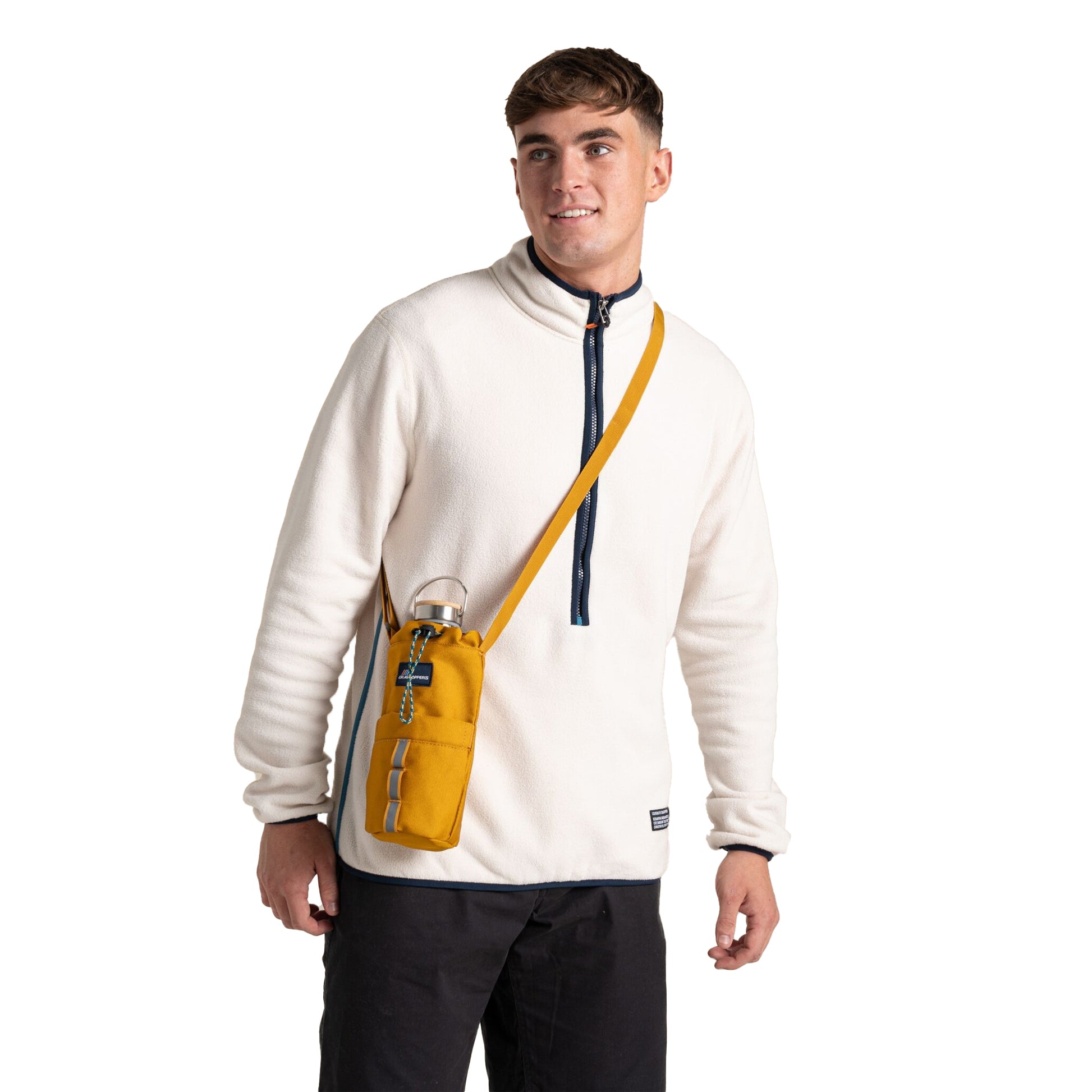 Dark Butterscotch - Side - Craghoppers Kiwi II Logo Bottle Bag