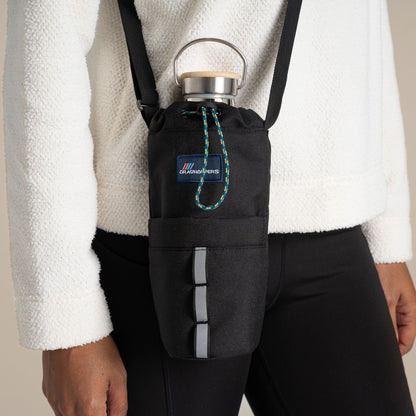 Black - Back - Craghoppers Kiwi II Logo Bottle Bag
