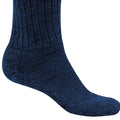 Dark Navy Marl - Side - Craghoppers Womens-Ladies Laugton Wool Hiking Socks