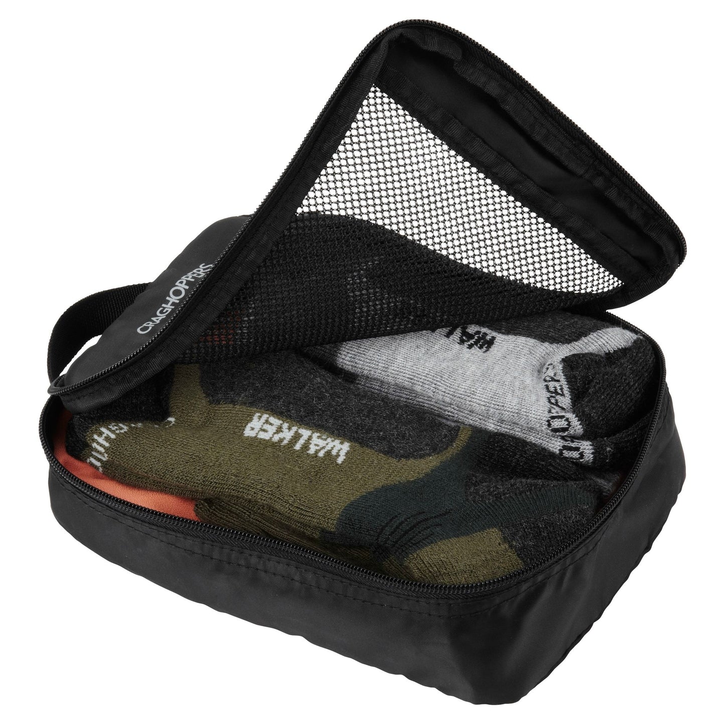 Black - Side - Craghoppers Half Packing Travel Cube Bag