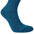 Poseidon Blue Marl - Back - Craghoppers Mens Wool Hiker Socks