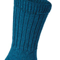 Poseidon Blue Marl - Side - Craghoppers Mens Wool Hiker Socks